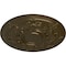 Ekena Millwork Darnay Ceiling Medallion (Fits Canopies up to 7 1/4"), Hand-Painted Brass, 29 1/4"OD x 2"P CM29DABRS - alternate 3